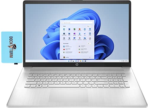 HP Newest 17.3" FHD IPS Home & Business Laptop (AMD Ryzen 5 5500U 6-Core, 16GB RAM, 512GB PCIe SSD, AMD Radeon, AC WiFi, Bluetooth 5.1, HD Webcam, Win 11 Home S-Mode) with Hub (17-cp0700dx)