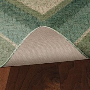 Brumlow Mills Muted Braided Print Home Indoor Area Rug for Living Room Decor, Dining, Kitchen Rug, or Bedroom Mat, 2'6" x 3'10", Green