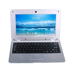 Goldengulf 10.1 Inch Portable Quad Core 8GB Computer Laptop PC Android 6.0 Mini Netbook Slim and Lightweight Notebook Webcam Netflix YouTube Google Player Flash (Silver)