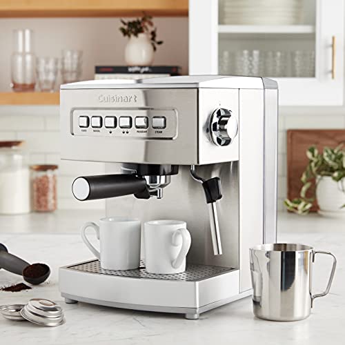 Cuisinart EM-200NP1 Programmable 15-Bar Espresso Maker, Stainless Steel