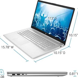 HP 17 Business Laptop Computer, 17.3" HD Touchscreen, AMD Ryzen 5 5500U up to 4.0GHz (Beat i5-10500H), Windows 10 Pro, 12GB RAM, 512GB SSD, WiFi, Bluetooth 5.0, Webcam, Tech Deal USB