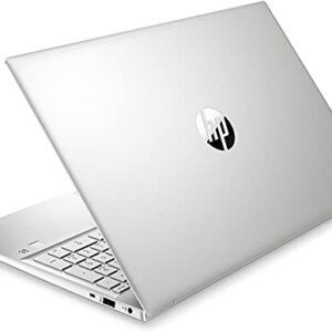 Newest HP Pavilion 15 Laptop, 15.6” Full HD Display, Intel Core i7-1165G7 Processor, Backlit Keyboard, Fingerprint Reader, Wi-Fi 6, Natural Silver (32GB RAM | 1TB SSD, Windows 11 Home)