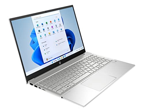 Newest HP Pavilion 15 Laptop, 15.6” Full HD Display, Intel Core i7-1165G7 Processor, Backlit Keyboard, Fingerprint Reader, Wi-Fi 6, Natural Silver (32GB RAM | 1TB SSD, Windows 11 Home)