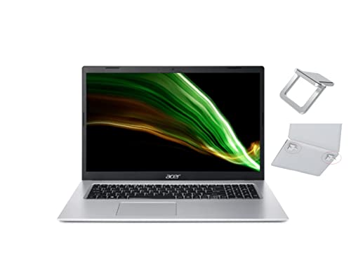 Acer Aspire 3 17.3" FHD IPS High Performance Laptop | 11th Gen Intel Core i5-1135G7 | 20GB DDR4 | 1TB SSD | Intel Iris Xe Graphics | Windows 10 Home | Silver | with Laptop Stand Bundle