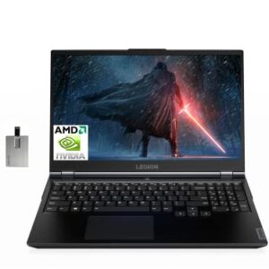 2022 Lenovo Legion 5 Gaming 15.6" 120Hz FHD Laptop, AMD R5-4600H Processor(> i7-1065G7), 32GB RAM, 1TB HDD + 1TB SSD, Backlit Keyboard, GeForce RTX 1650Ti Graphics, Win 10, Black, 32GB USB Card