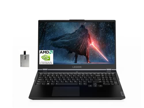 2022 Lenovo Legion 5 Gaming 15.6" 120Hz FHD Laptop, AMD R5-4600H Processor(> i7-1065G7), 32GB RAM, 1TB HDD + 1TB SSD, Backlit Keyboard, GeForce RTX 1650Ti Graphics, Win 10, Black, 32GB USB Card