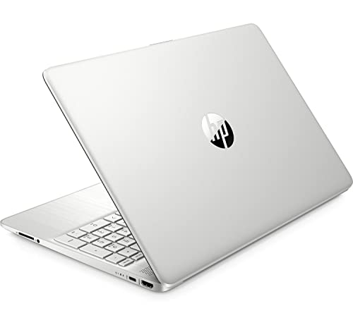 HP Laptop 15-EF2013DX 15.6" FHD AMD Ryzen 5 5500U, AMD Radeon Graphics, 12GB DDR4 RAM, 256GB SSD Storage, Windows 11 Home in S Mode, Natural Silver (Renewed)