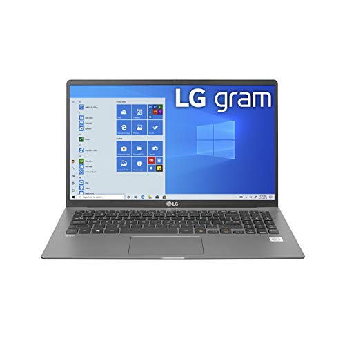 LG gram 15Z90N-Laptop 15.6" IPS Ultra-Lightweight, (1920 x 1080), 10th Gen Intel Core i7 , 8GB-RAM, 256B SSD, Windows 10 Home, 17 Hour-Battery, USB-C, HDMI, -Headphone input - Silver