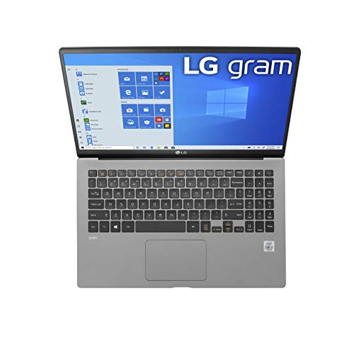 LG gram 15Z90N-Laptop 15.6" IPS Ultra-Lightweight, (1920 x 1080), 10th Gen Intel Core i7 , 8GB-RAM, 256B SSD, Windows 10 Home, 17 Hour-Battery, USB-C, HDMI, -Headphone input - Silver