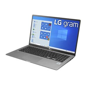 LG gram 15Z90N-Laptop 15.6" IPS Ultra-Lightweight, (1920 x 1080), 10th Gen Intel Core i7 , 8GB-RAM, 256B SSD, Windows 10 Home, 17 Hour-Battery, USB-C, HDMI, -Headphone input - Silver