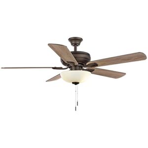 Hampton Bay Rothley II 52 in. Bronze LED Ceiling Fan with Light Kit