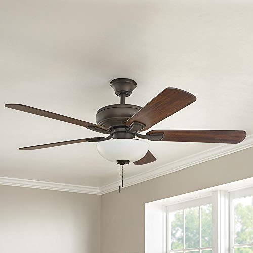 Hampton Bay Rothley II 52 in. Bronze LED Ceiling Fan with Light Kit