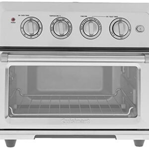 Cuisinart CTOA-122 Convection Toaster Oven Airfryer, 1800-Watt Motor with 6-in-1 Functions and Wide Temperature Range, Extra Large Capacity Toaster Oven with 60-Minute Timer/Auto-Off, Stainless Steel