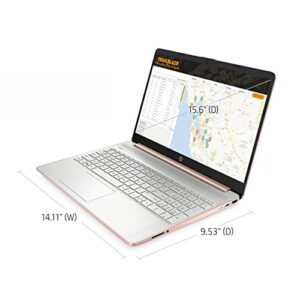 2021 HP 15.6inch FHD Laptop Computer, AMD Ryzen 5-5500U Processor(Beats Intel i7-1065G7), 16GB RAM, 512GB PCIe SSD, Radeon Graphics, HD Webcam, HDMI, Wi-fi, Win 10, Gold, 32GB USB Card Rose Gold