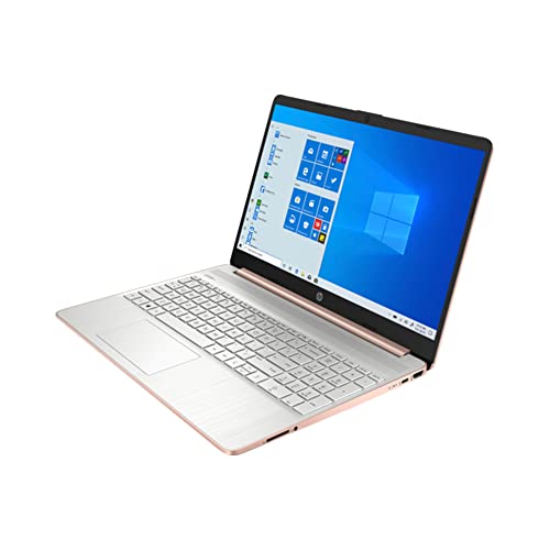 2021 HP 15.6inch FHD Laptop Computer, AMD Ryzen 5-5500U Processor(Beats Intel i7-1065G7), 16GB RAM, 512GB PCIe SSD, Radeon Graphics, HD Webcam, HDMI, Wi-fi, Win 10, Gold, 32GB USB Card Rose Gold