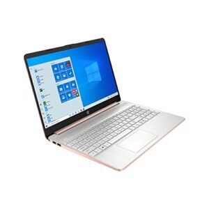 2021 HP 15.6inch FHD Laptop Computer, AMD Ryzen 5-5500U Processor(Beats Intel i7-1065G7), 16GB RAM, 512GB PCIe SSD, Radeon Graphics, HD Webcam, HDMI, Wi-fi, Win 10, Gold, 32GB USB Card Rose Gold