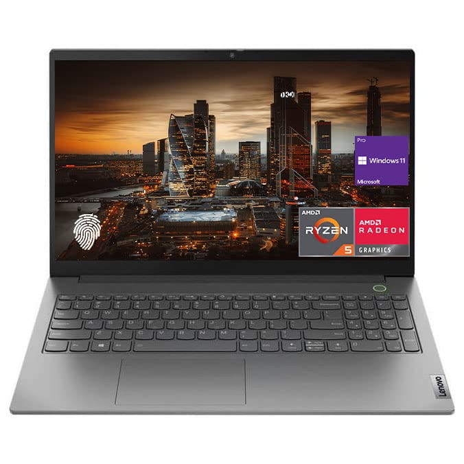 Lenovo ThinkBook 15 G3 ACL Business Laptop, 15.6" Full HD Display, AMD Ryzen 5 5500U, 24GB DDR4 RAM, 1TB SSD, Webcam, Backlit Keyboard, Fingerprint Reader, Windows 11 Pro