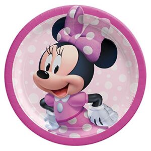 Disney Minnie Mouse Party Supplies Pack Serves 16 Minnie Mouse Birthday Party Supplies: Minnie Mouse Forever, Minnie Mouse Plates and Napkins with Birthday Candles (Bundle for 16)