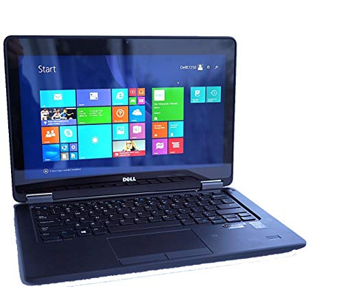 Latitude E7250 Touch Screen Business Laptop Intel Core i5-5300U, 8GB Ram, 256GB Solid State SSD, HDMI, Camera, WiFi, Win 10 Pro (Renewed)