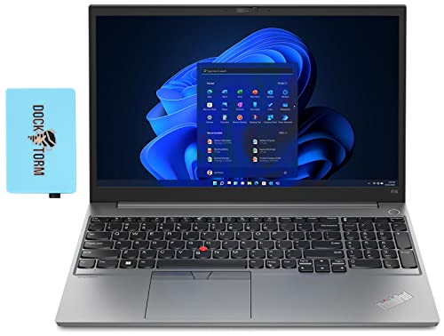 Lenovo ThinkPad E15 Gen 4 Home & Business Laptop (Intel i5-1235U 10-Core, 16GB RAM, 256GB PCIe SSD, Intel UHD, 15.6" 60Hz Full HD (1920x1080), WiFi, Bluetooth, Win 11 Pro) with Dockztorm Hub