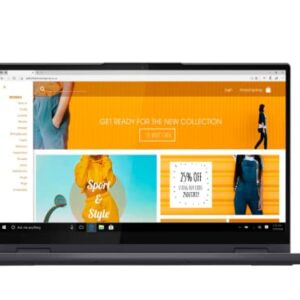 2022 LENOVO Yoga 7i 2-in-1 360° 15.6" Touch Screen Laptop, Intel Evo Platform Core i5 1135G7, 8GB RAM, 256GB PCIe SSD, Intel Iris Xe Graphics, Backlit Keyboard, Win 11, Slate Grey, 32GB USB Card