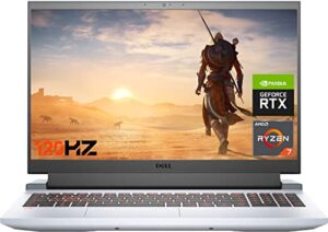 dell newest g15 gaming laptop, 15.6″ fhd 120hz display, amd ryzen 7 5800h 8-core processor, geforce rtx 3050 ti, 32gb ram, 512gb ssd, webcam, hdmi, wi-fi 6, backlit keyboard, windows 11 home, grey