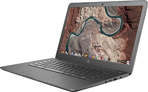 HP Chromebook 14 FHD Laptop, Dual-core Intel Celeron Processor N3350, 4GB RAM, 64GB eMMC Storage, 14-inch FHD IPS Display, Google Chrome OS, Dual Speakers and Audio by B&O (14-ca064dx, 2022)