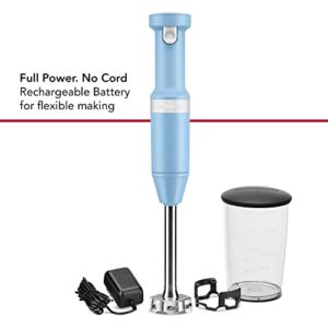 KitchenAid Cordless Variable Speed Hand Blender with Chopper and Whisk Attachment - KHBBV83