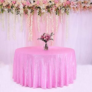 132″ blush pink sequin tablecloth, sequin tablecloth, sequin table cloths blush pink table sequin linens for wedding