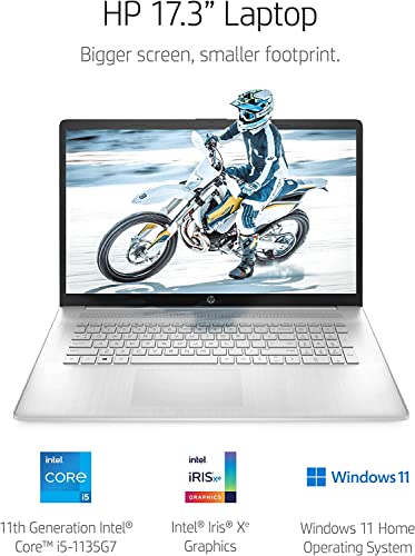 HP 2022 Flagship 17.3-inch IPS FHD Laptop, Intel Core i5-1135G7 Upto 4.2 GHz(Beats i7-1065G7), Iris Xe Graphics, Backlit KB, WiFi 5, Window 11 Home(32GB|1TB SSD)