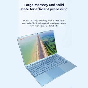 Estink 16 inch Laptop,Portable Laptop with 1920x1200 HD IPS Display, 2.4G 5G WiFi, 12GB DDR4, Quad Core 4 Threads 2.0ghz Processor, N5095 CPUfor 10 11, Used for Work Study (12GB+256GB US Plug)