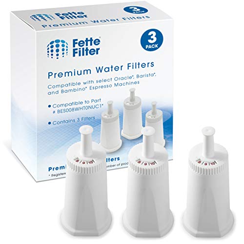 Fette Filter - Replacement Water Filter Compatible with Breville Claro Swiss For Oracle, Barista & Bambino - Compare to Part #BES008WHT0NUC1 (Pack of 3)