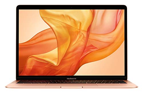 Apple 2018 13.3in MacBook Air, Mac OS, Intel Core i5, 1.6 GHz, Intel UHD Graphics 617, 128 GB, Gold (Renewed)