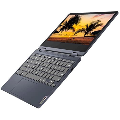 Lenovo Flex 3 Chromebook 2-in-1 11.6" HD Touchscreen Convertible Laptop Computer for Home and Education, 8-Core MediaTek MT8183, 4GB RAM 64GB eMMC + 32GB SD Card, WiFi 5, Bluetooth, Webcam, Chrome OS