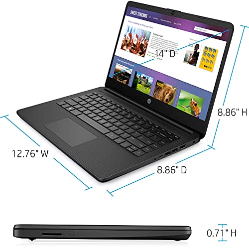 HP Pavilion Laptop (2022 Model), 14-inch Micro-Edge HD Display, AMD Athlon Gold 3150U, 16GB RAM, 512GB SSD, Thin & Portable, Webcam, HDMI, Wi-Fi, Bluetooth, Win 10