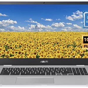 2022 Flagship ASUS Chromebook Light Laptop, 17.3" FHD 1080p Widescreen, Intel Celeron N4500 (Upto 2.8GHz), 4GB RAM, 32GB eMMC, Webcam, UHD Graphic, WiFi 6,17+ Hours Battery,Chrome OS (Renewed)