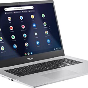 2022 Flagship ASUS Chromebook Light Laptop, 17.3" FHD 1080p Widescreen, Intel Celeron N4500 (Upto 2.8GHz), 4GB RAM, 32GB eMMC, Webcam, UHD Graphic, WiFi 6,17+ Hours Battery,Chrome OS (Renewed)