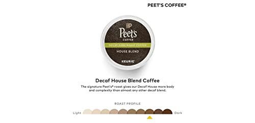 Peet's Coffee & Tea Coffee Decaf House Blend K-Cup Portion Pack for Keurig K-Cup Brewers, 88 Count