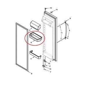 2 Packs W10321304 Refrigerator Door Shelf Bin by SupHomie - Compatible with Whirlpool Refrigerator Replaces WPW10321304 PS11752778