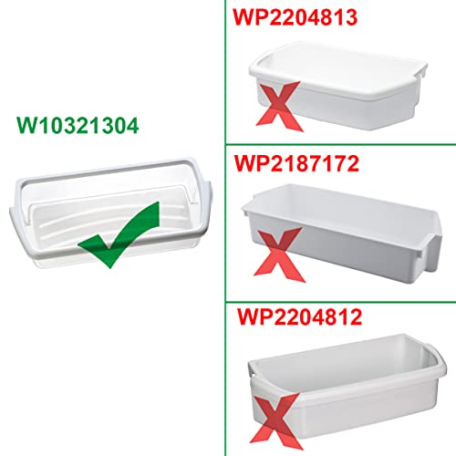 2 Packs W10321304 Refrigerator Door Shelf Bin by SupHomie - Compatible with Whirlpool Refrigerator Replaces WPW10321304 PS11752778