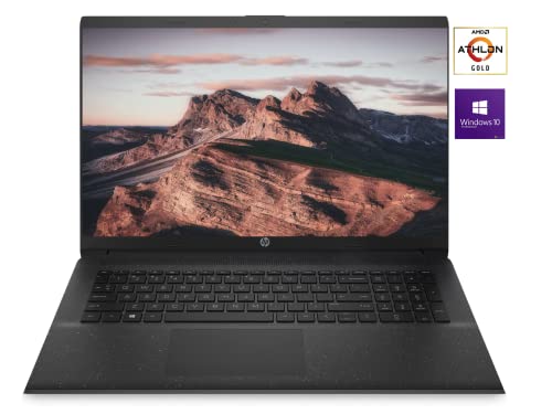 HP 17 Business Laptop Computer, 17.3" HD Anti-Glare Screen, AMD Athlon Gold 3150U Processor, Windows 10 Pro, 12GB RAM, 256GB SSD, WiFi, Long Battery Life, Jet Black, PCS