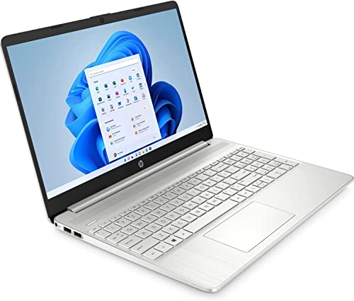 HP Laptop 15-DY2702DX 15.6" HD Intel Core i3-1115G4, Intel UHD Graphics, 8GB DDR4 RAM, 256GB SSD Storage, Windows 11 Home in S Mode, Natural Silver (Renewed)