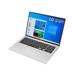 LG Gram 17Z90P Laptop 17" IPS Ultra-Lightweight, (2560 x 1600), Intel Evo 11th gen Core i7, 16GB RAM, 2TB SSD, Upgradeable Windows 10 Home, Alexa Built-in, 2X USB-C, HDMI, USB-A - Silver