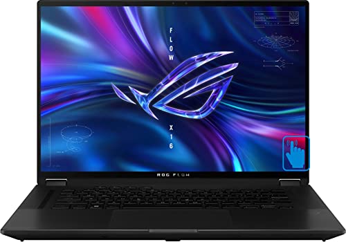 ASUS ROG Flow X16 GV601 Gaming & Entertainment Laptop (AMD Ryzen 9 6900HS 8-Core, 16GB DDR5 4800MHz RAM, 2x1TB PCIe SSD RAID 1 (1TB), Win 11 Pro) with MS 365 Personal , Hub