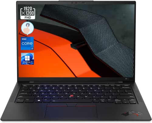 Lenovo ThinkPad X1 Carbon Gen 10 Business Laptop, 14" WUXGA IPS, Intel Core i7-1260P Processor, Windows 11 Pro, 16GB RAM, 1TB SSD, Backlit Keyboard, Fingerprint Reader, WiFi, Long Battery Life, TDU