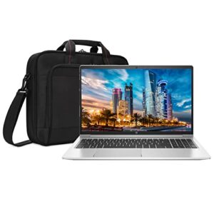 hp probook 455 g8 15.6in laptop, ryzen 7 5800u octa-core (8 core), 16gb ddr4, 512gb nvme ssd, radeon graphics, 1920 x 1080 ips display, webcam, wifi, bluetooth, win 10 pro, and laptop bag