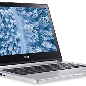 Acer Convertible 2-in-1 Chromebook, 13" FHD IPS Touchscreen, MediaTek 4-Core Processor, 4GB Ram, 64GB SSD, Ultra-Fast WiFi, Chrome OS, Dale Silver (Renewed)