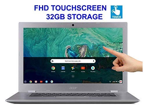 Acer Chromebook 15.6" IPS Touchscreen Full HD Intel Celeron N3350 1.10 GHz 4GB LPDDR4 32GB Flash Memory HDR Webcam Chrome OS