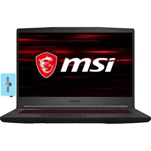 msi gf65 thin 15.6″ 144hz fhd ips gaming laptop (intel i7-10750h 6-core 2.60ghz, 32gb ram, 512gb pcie ssd, geforce rtx 3060 6gb, red backlit kyb, wifi 6, bt 5.2, win 10 home) w/dockztorm hub