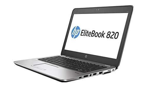 HP EliteBook 820 G4 Laptop, Intel Core i7-7600U, Windows 10 Pro, 16GB RAM, 256GB SSD (1FX43UT#ABA) (Renewed)